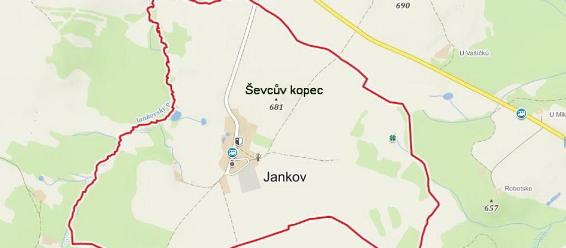 mapa katastr Jankov
